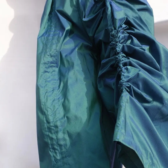 NWT ESQ Aqua Iridescent Oversized Pant - Picture 3 of 9